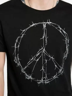 BARBWIRE PEACE TEE-John Varvatos Outlet