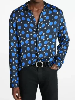 BOWIE GEOMETRIC SHIRT-John Varvatos Clearance