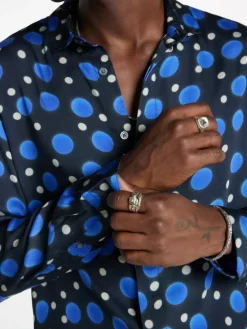 BOWIE GEOMETRIC SHIRT-John Varvatos Clearance