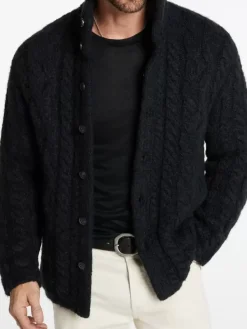 BRANDT CABLE SWEATER-John Varvatos Hot