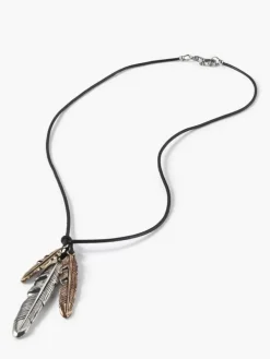 FEATHER PENDANT NECKLACE-John Varvatos Best