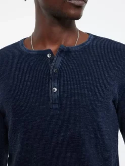 MEMPHIS WAFFLE HENLEY-John Varvatos Best