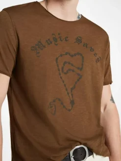 MUSIC SAVES TEE-John Varvatos Discount