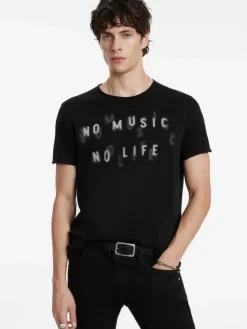 NO MUSIC NO LIFE TEE-John Varvatos Hot