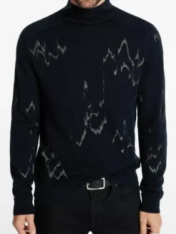 PIERRE MOCK NECK SWEATER-John Varvatos Outlet