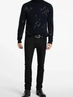 PIERRE MOCK NECK SWEATER-John Varvatos Outlet
