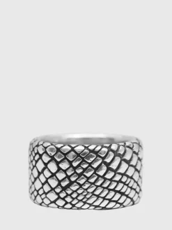 SNAKESKIN BAND RING-John Varvatos Hot