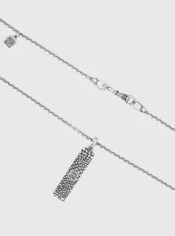 SNAKESKIN PENDANT NECKLACE-John Varvatos Outlet